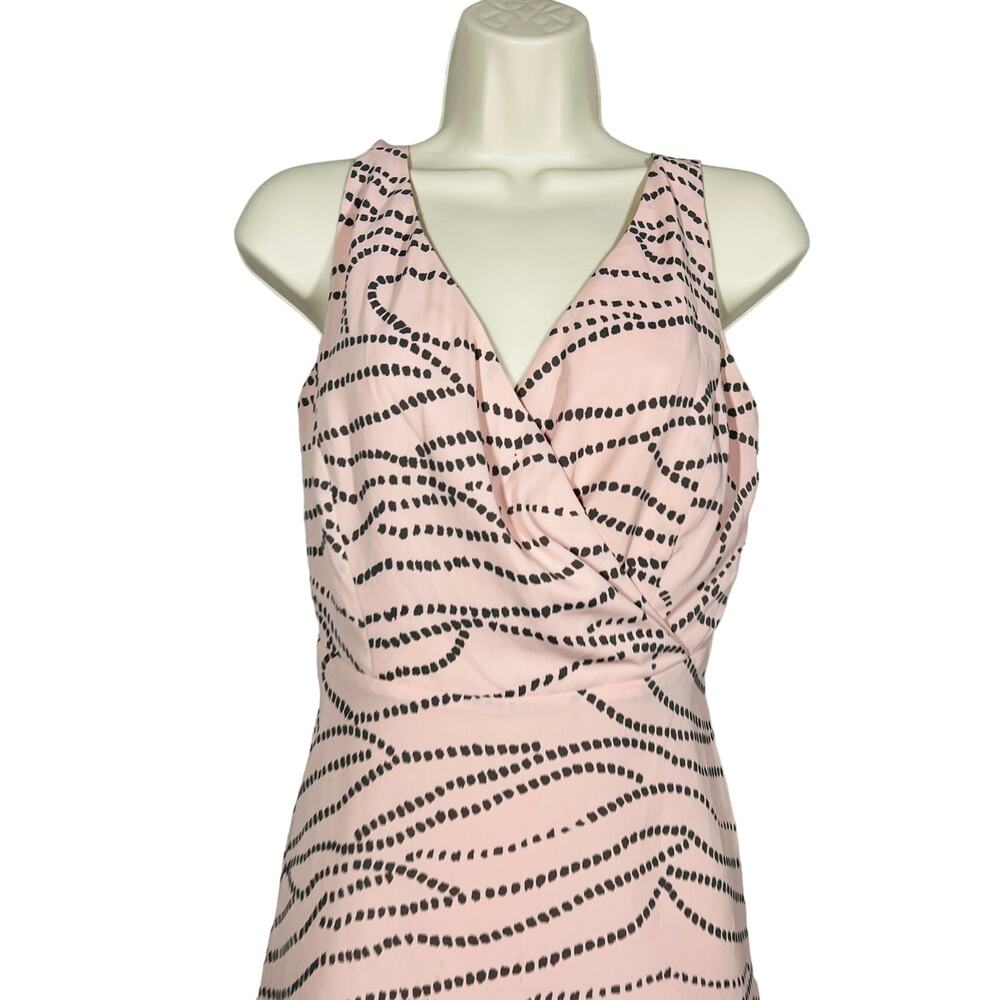 Cabi Faux Wrap Tank Top Blouse Sleeveless Blush Career Casual - 2